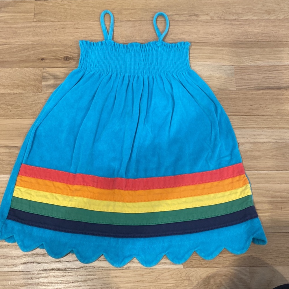 Hanna Andersson Terry Cloth Rainbow Dress Size 4 (100cm)